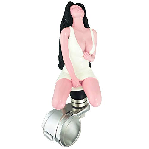 Abfer Steering Wheel Spinner Car Driving Turning Assist Suicide Ball Fit Most Truck Vehicle Boat, White #TOP2