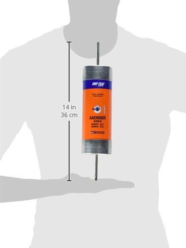 Miniatura 4 de Mersen A6D-R Amp-Trap 2000 Fusible de retardo de tiempoclase RK1 con indicador visual de fusible abierto, 600 VACCC, 200 kA AC100 kA DC, 600