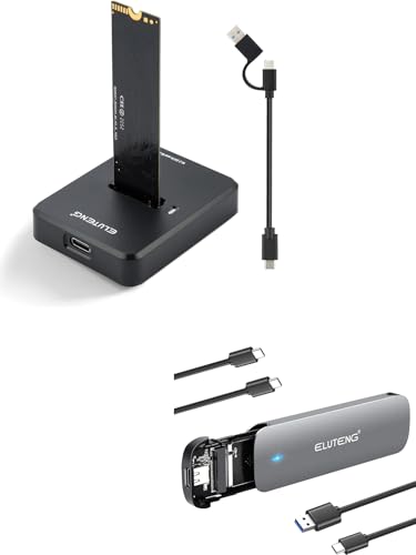 Carcasa ELUTENG para SSD M.2 NVMe y SATA USB C miniatura 1