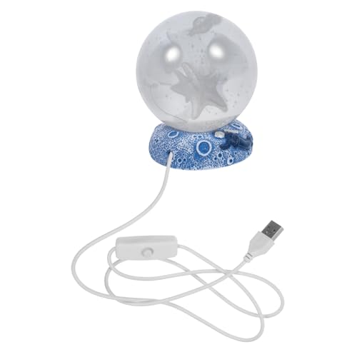 Tofficu Crystal Lamp Engraved Led Night Light for Home Decoration USB Powered Portable Table Lamp for Bedroom Festival for