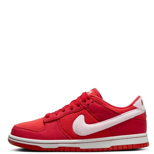 Nike Big Kid's Dunk Low Fire Red/Pink Foam-LT Crimson (FZ3548 612) - 4