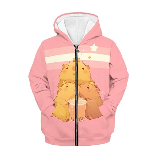 HUIACONG Children Long Sleeve Hoodie for Boys Girls Jackets with Zipper