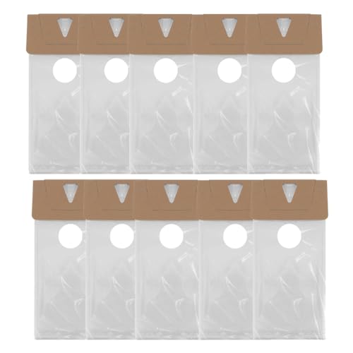 Eeuye 500er-Packung Transparente Türhänger Versandtaschen