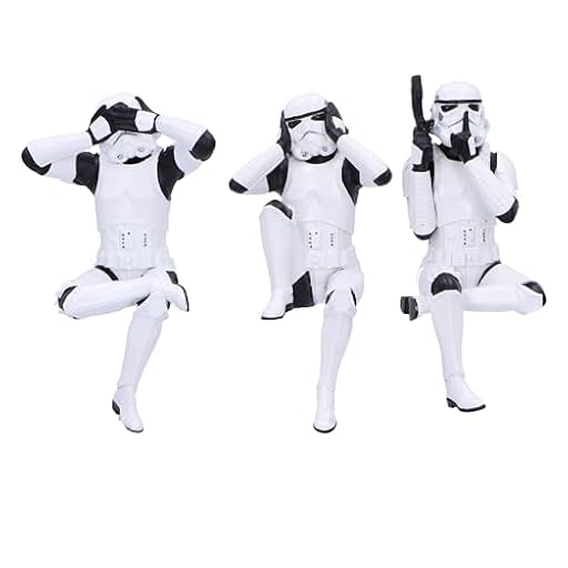 Nemesis Now Figuras de Stormtrooper de Three Wise Sitting de 11 cm, Resina, Blanco, Oficial Original Stormtrooper, Three Wise Shelf Sitters, colección de película de Ciencia ficción, Fundido en la | Ya disponible en tu tienda friki favorita! En mundofriki.es!