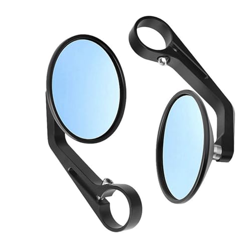 Espejo retrovisor de moto Cafe Racer negro para rutas de fin de semana y conducción urbana