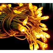 Image of Lexton Decorative Rice String Light | 80 LED | Plug Sourced | Perfect for Home Decor, Indoor & Outdoor Decoration, Diwali, Christmas, Wedding Light (Pack of 4, Yellow)