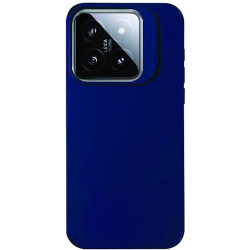 Amazon Brand - Solimo Xiaomi 14 5G Back Cover | Camera Bump Protection & Inner Velvet Fabric Lining | Ultra Slim Matte Soft Rubberised Case Cover for Xiaomi 14 5G (Blue) (B0D2PD1VTV) Amazon Price History, Amazon Price Tracker