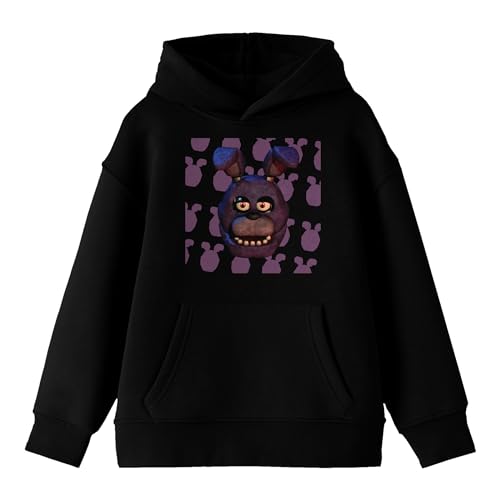 Bioworld Five Nights At Freddy's Bonnie Head Long Sleeve Youth Black Hooded Sweatshirt