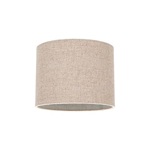 Contemporary Oatmeal Linen Drum Lamp Shade Cover