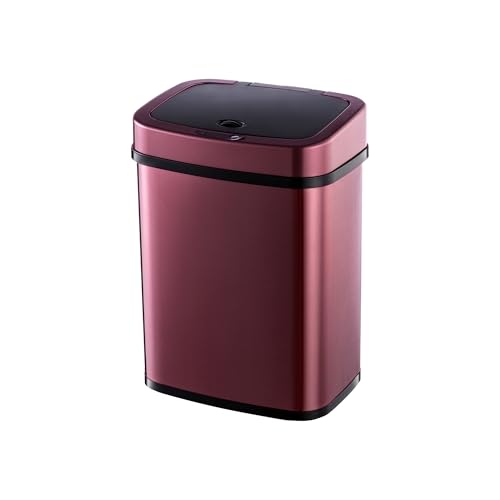 Caneca de basura rectangular sensor con tapa suave 3 gal