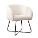 Mingone Sessel Kleine Loungesessel Cocktailsessel Modern Lammwolle Designer Polstersessel mit Schwarz Metallbeinen für Wohnzimmer Schlafzimmer Creme bis 120kg Baby,Schwarz günstig Kaufen-Mingone Sessel Kleine Loungesessel Cocktailsessel Modern Lammwolle Designer Polstersessel mit Schwarz Metallbeinen für Wohnzimmer Schlafzimmer Creme bis 120kg