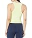 Sweaty Betty Women's Athlete Cropped Racer Back Seamless Workout Tank Top Shirt, Pomelo Green, Large