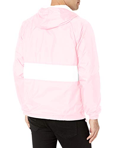 Charles River Apparel unisex adult & Water-resistant Pullover Rain (Reg/Ext Sizes) Windbreaker Jacket, Pink/White, 3X-Large US