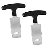 Jonikuper Herramienta de extracción de tapón de piscina, material de acero inoxidable, con mango cómodo, compatible con boquilla Hayward, funcional y fiable (2 piezas)