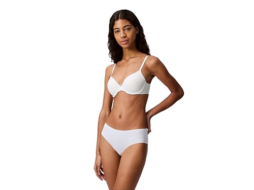 Calvin Klein Perfectly Fit Lightly Lined T-Shirt Bra with Memory Touch, White, 34C