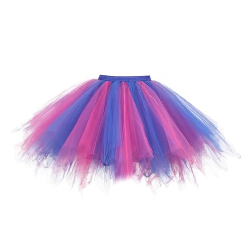 WWricotta Falda de Tul de para de Baile de Navidad para Mujer, Traje de, Faldas de Ballet Tutu Negra Juvenil