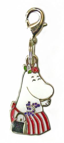 [TMF] ムーミン ショップ限定 チャーム キーホルダー バッグアクセサリー 北欧デザイン (ムーミンママ 薔薇)のサムネイル