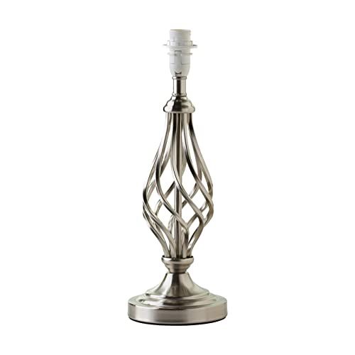 Lighting Supermarket Queenswood Classic Table Lamp Base Only - Silver Chrome