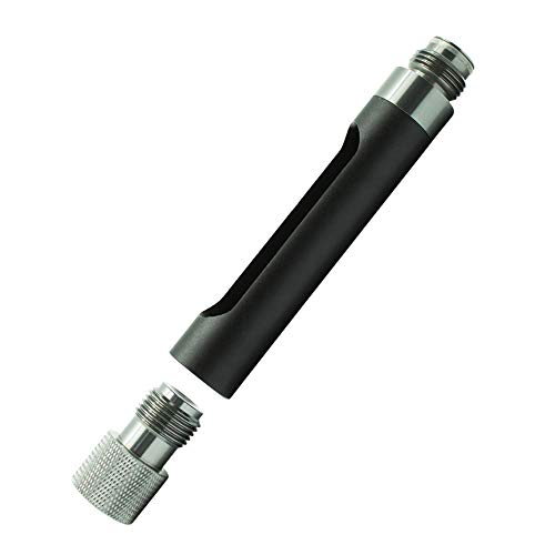 Gurlleu Paintball Quick Change 12G Co2 Valve Cartridge Adapter (Black And Silver W/ G1/2 Threads) #TOP4