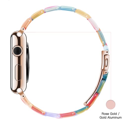 Image of Light House Apple Watch Bands-Fashion Lightweight Resin iWatch Bands for Women Men 38mm /40mm /41mm /42mm(Series 11 10), 49mm /46mm /45mm /44mm /42mm(S 3 2 1), Compatible with Apple Watch Series 11 SE 10 9 8 7 6 5 4 3 Ultra