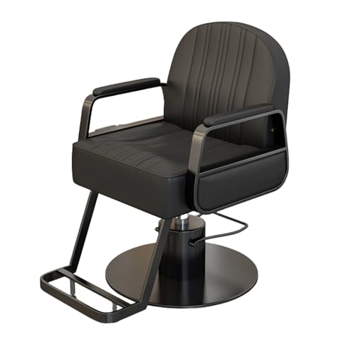 Barber & Salon Chair - Luxury 360° Swivel Hydraulic Styling Chair for Professional Salons & Spas,C