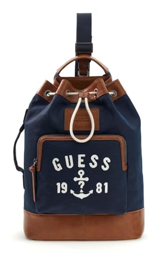 Sac en bandoulière Oslo Bucket GUESS bleu marine seau femme