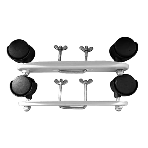 ARMYJY 2 pies para calentadores infrarrojos, ruedas de radiador, soporte de pie para calentador eléctrico, soporte ajustable con ruedas Cover