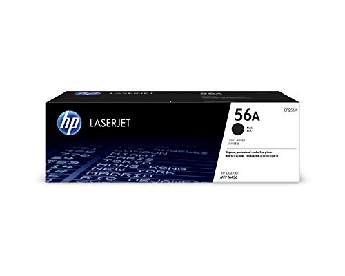 HP 56A CF256A, Negro, Cartucho Tóner Original, de 7.400 páginas, para impresoras HP LaserJet MFP M436n y MFP M436nda