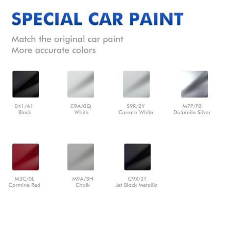 XTryfun M9A Chalk Touch Up Paint Compatible with Porsche, DIY Car Paint Scratch Repair Kit, Automotive Paints, Quick & Easy Fix Scratch Repair for Macan/Cayenne/911/Panamera/718/Cayman/Carrera/Boxster