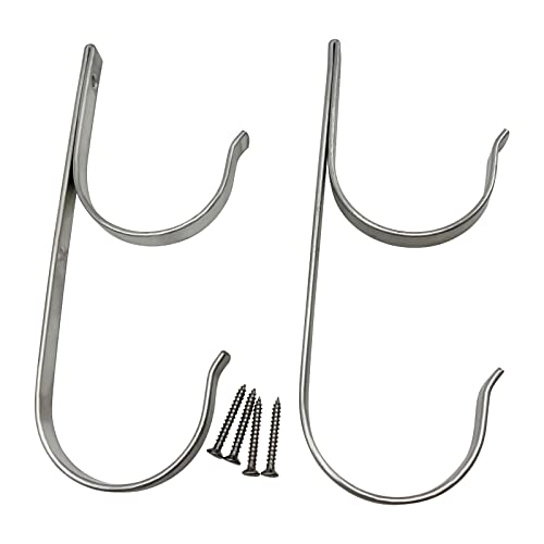 Poolzilla 1 x Premium-Poolstangenaufhänger und robuster Aluminium-Stangenhalter, für Laubrechen, Netze, Bürsten und mehr Cover