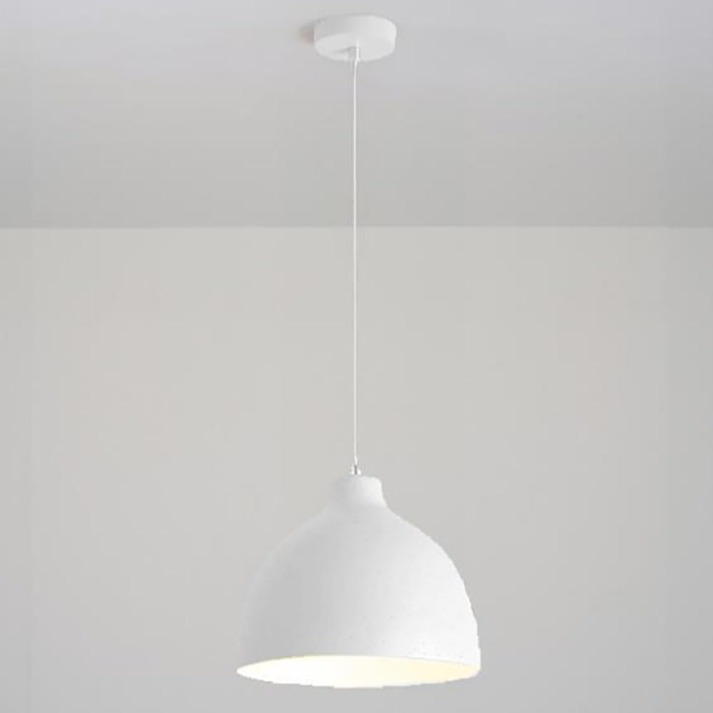 LYMSXAZOU Nordic 1 Light Chandelier Pendant for Kitchen Island, 11''W White Hanging Ceiling Fixture Dining Rooms, Restaurants, and Cafes(White,7in)