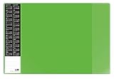 Veloflex 4680341 - Schreibtischunterlage Velocolor, grün, 40 x 60 cm, mit Kalender und seitlichen Taschen, rutschfeste Schreibunterlage, 1 Stück