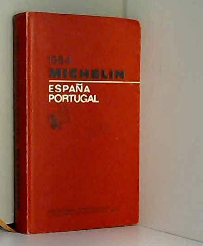 Michelin Red-Espana, 1984 2060063442 Book Cover