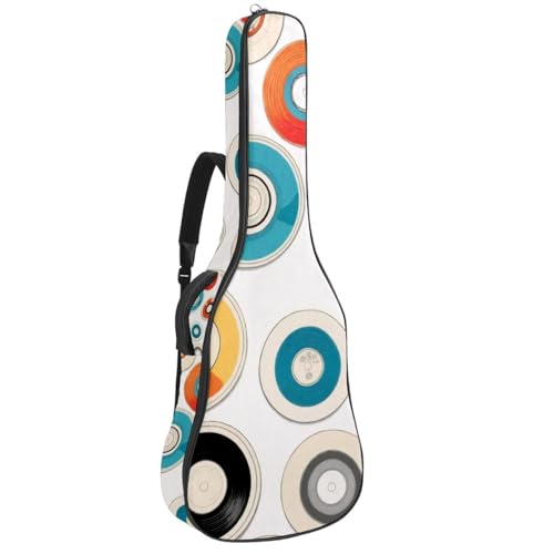 Housse de guitare acoustique imperméable matelassée grand étui 42.9" coloré