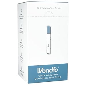 Wondfo Ultra Accurate Ovulation Test Strips – Quantitative Urine Ovulation Tests with Numerical Result, Fertility Cycle Monitoring- 20 LH Test