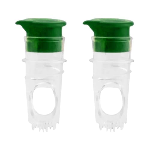 PAGJHRFJG 2 Piezas de Exprimidor Manual de Jugo de Limón de Plástico, Herramienta para Verter Frutas, Color Verde