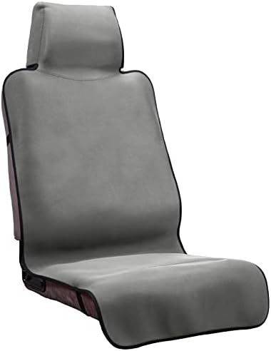 DREAMANIA Waterproof Seat Cover, Upgraded Neoprene Sweat Carseat Protector, Perfect for Universal Anti-Slip Car Truck SUV Seat, Ideal for Surfing Yoga Gym Workout, Gray