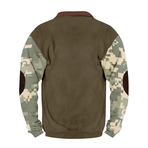 ZEFOTIM Camouflage Sweatshirt for Men Stylish Spring 1/4 Zip Pullover Graphic Mens Camo Sweatshirt Sweatshirts2