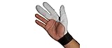 Impacto 202-30 RH Black/White Medium Leather/Nylon/Spandex/Visco-Elastic Polymer 3 Finger Glove - 20230110032 [PRICE is per EACH]