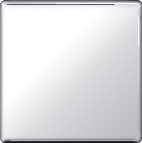 BG Flatplate Screwless 1 Gang Blank-Plate Chrome