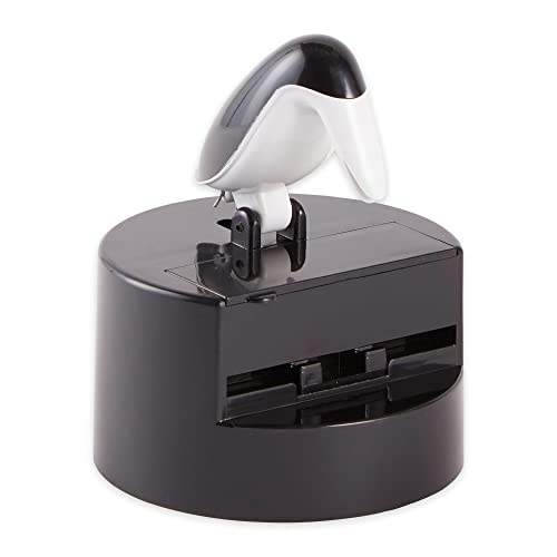 RSVP International Willie Woodpicker Toothpick Holder, Woodpecker, 100 Count,Plastic, Black & White