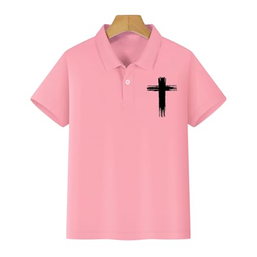 Kids Toddler Boys Girls 𝐏𝗼lo T Shirt Linen Short Sleeves Solid Color V Neck Casual Tops Summer Outdoor3