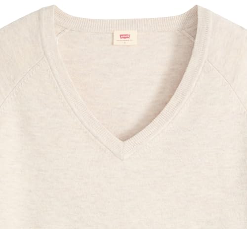 Levi's Super Soft Vneck Pullover Oatmeal Heathe – Ansicht 6