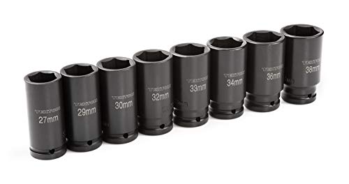 Tekton 3/4 Inch Drive Deep 6-Point Impact Socket Set, 22-Piece (7/8-2 In.) | 48995 & 3/4 Inch Drive Deep 6-Point Impact Socket Set, 8-Piece (27-38 Mm) | 4889 #TOP6