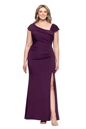 Image of Xscape Women's Plus 6414XWA, Plum, 18W