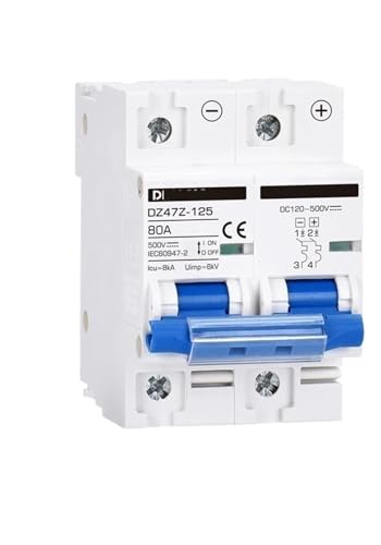 Disyuntor de CC 500V 10A mcb protector solar para inversor batería y protección de cortocircuito
