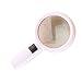 Backbayia 10X Handheld Magnifying Glass Magnifier with LED Light for Seniors Reading