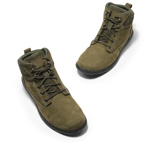 Image of Woodland Men Olive Green Shoes