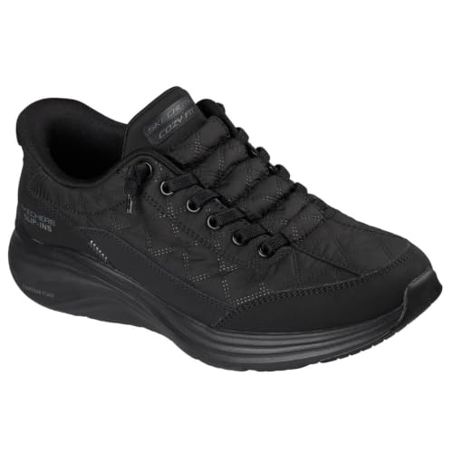 Image of Skechers Womens, Contour Foam - Cozy Fit Hands-Free Slip-Ins, Black, 10.5 Medium