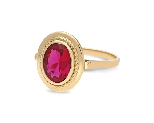 Maysa Jewelry 14K Solid Gold Ruby Ring For Ladies thumb #8